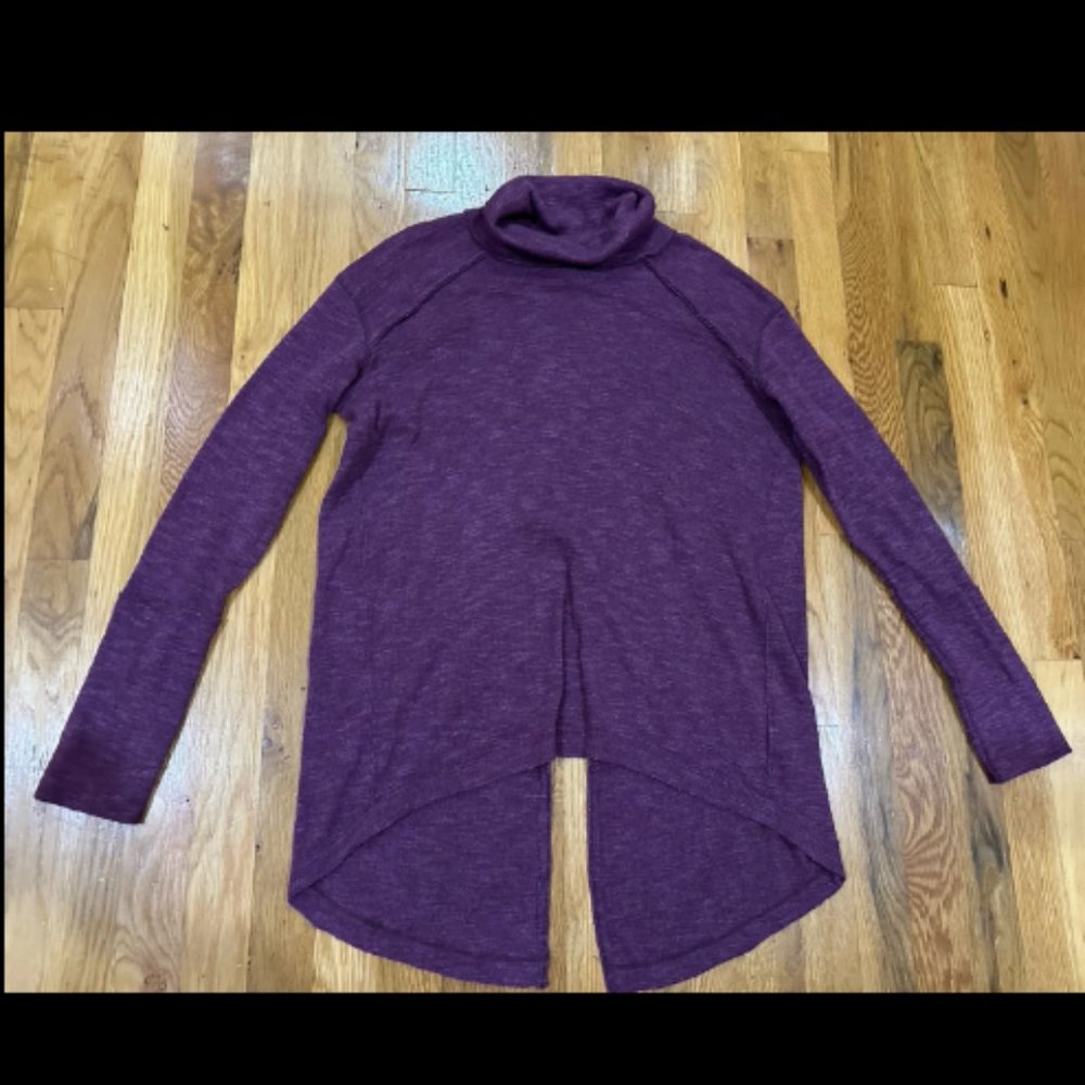 We The Free Split Back Turtleneck Top